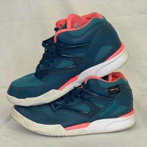 Retro Reebok Pump Omni Lite Cordura Tornado Blue/Teal/Coral Pink